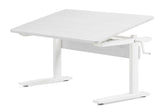 Flexa Study Desk Heving/Nedre, hvitt pigmentert