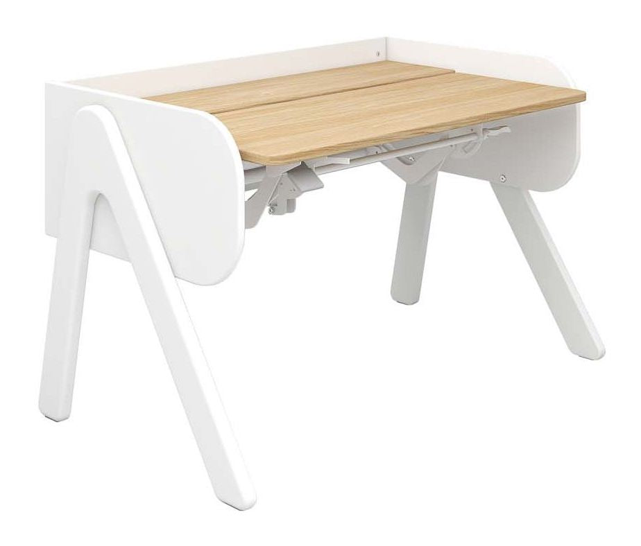 Woody Desk, hvit/eik