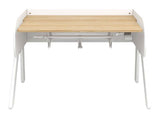 Woody Desk, hvit/eik