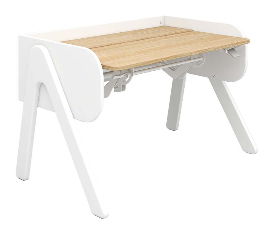 Woody Desk, hvit/eik