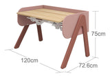 Woody Desk, rosa/eik