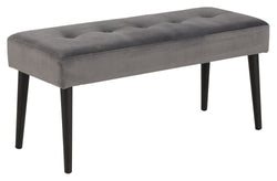 Glory Bench, Dark Grey Velvet