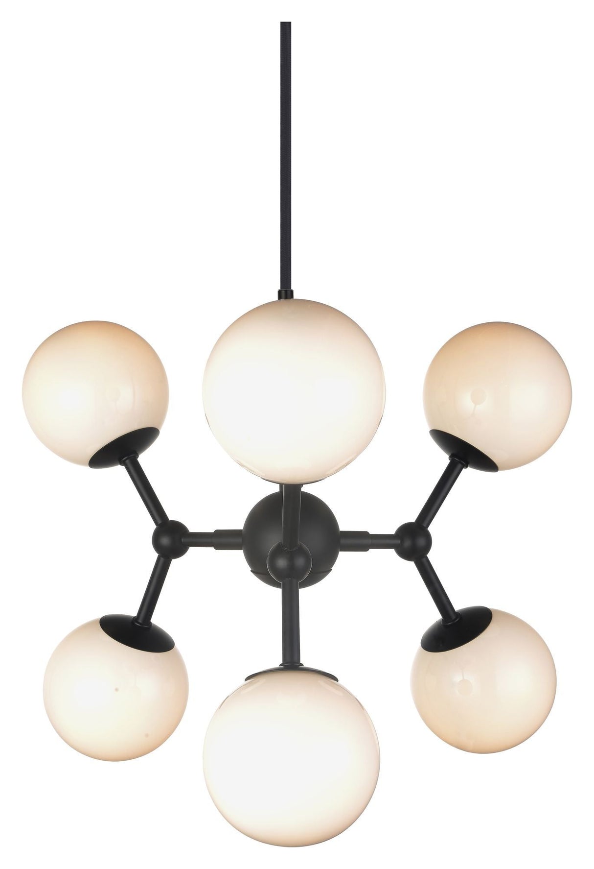 Halo Design Atom Chandelier, Opal