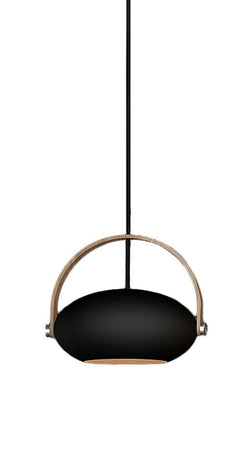 Halo Design D.C Pendant Ø26, svart m/eik 250 cm kabel