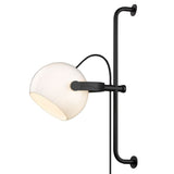 Halo Design D.C Wall Lamp Ø18 Long, Opalic M, Oak-Black