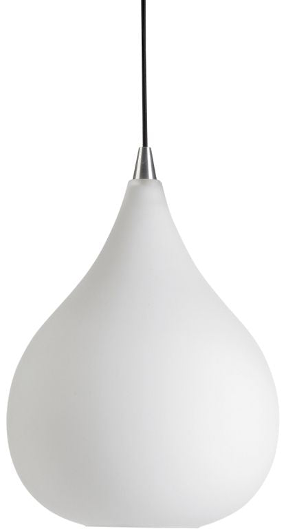 Halo Design dråper Ø30 Pendant Opal Glass m/svart stoffkobling