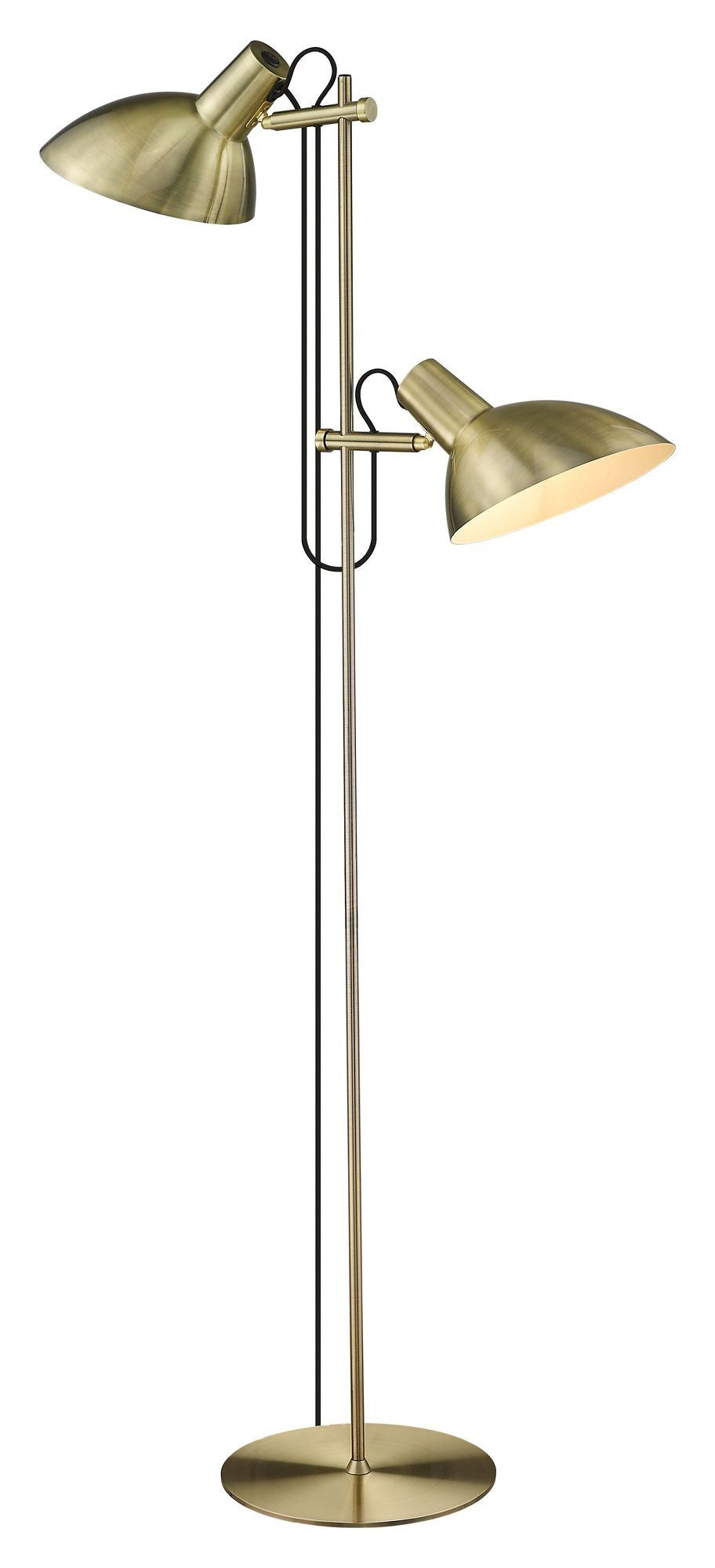 Halo Design Metropole Floor Lamp w. 2, antikk messing