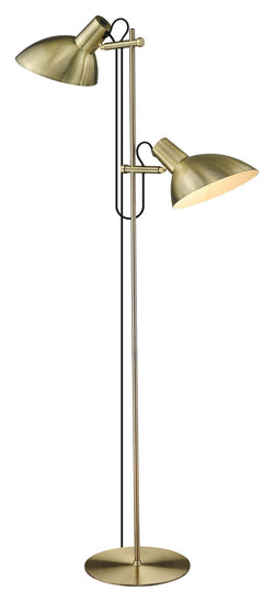 Halo Design Metropole Floor Lamp w. 2, antikk messing