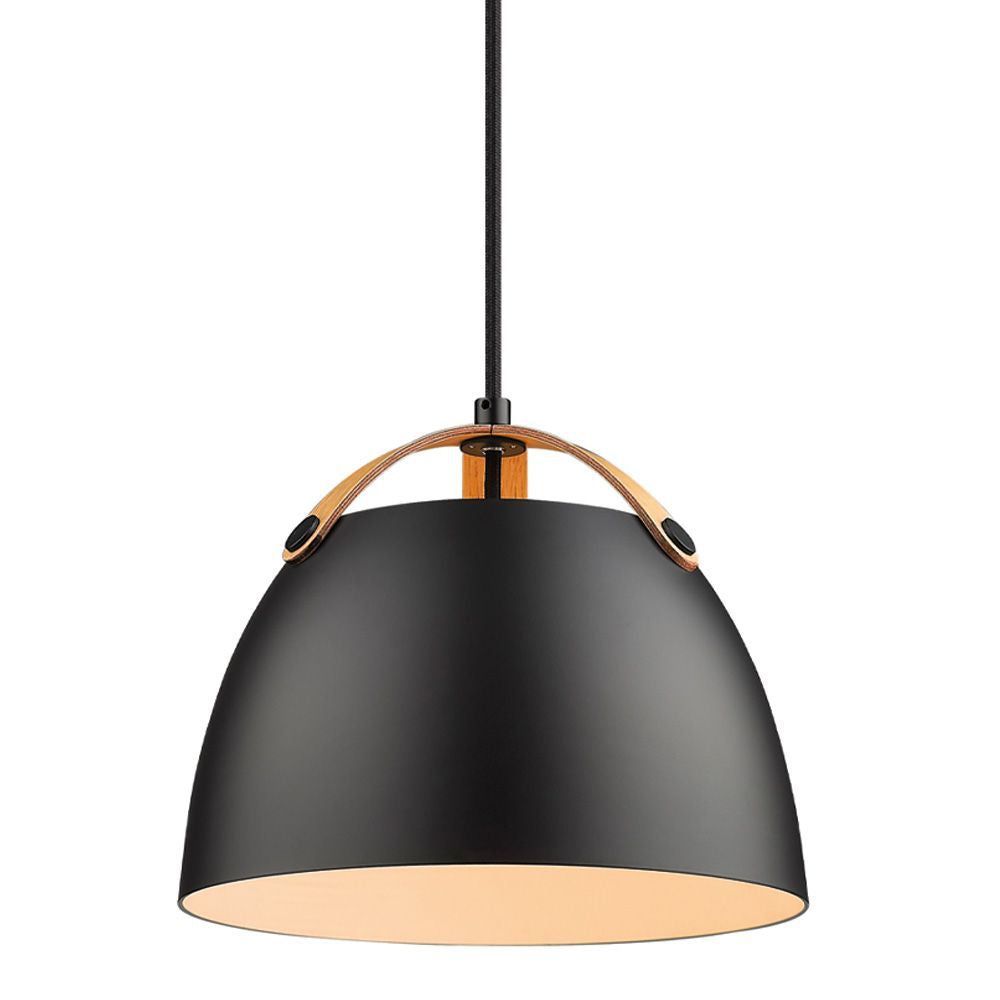 Halo Design Oslo Pendant Luminoaire Ø24 Black, Oak