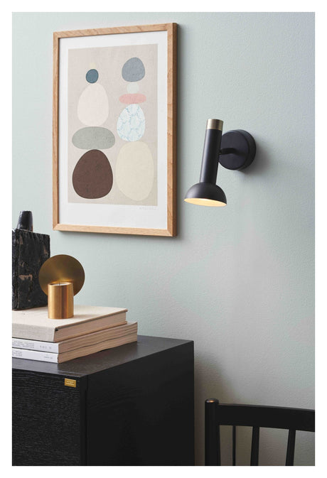 Halo Design Torch Wall Lamp, svart/antikk