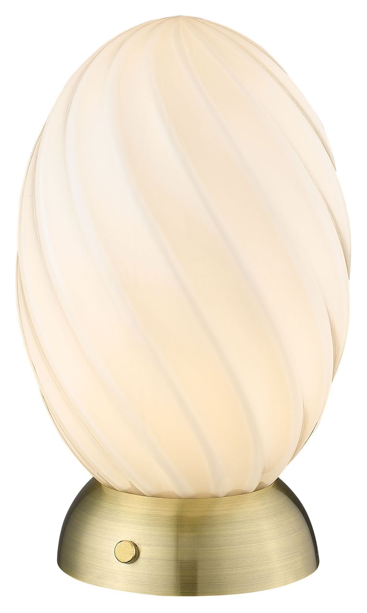 Halo Design Twist Table Lamp Opal, Antikk messing