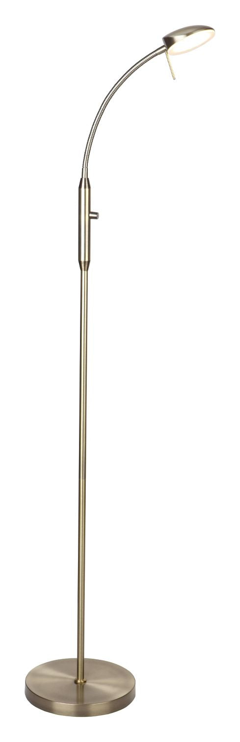 Halo Design Vegas Floor Lamp 1-Arm, Antique Messing