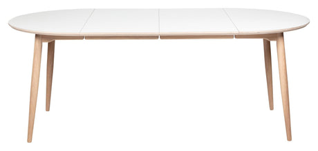 Symphony Dining Table 82 White Laminat/Oiled Oak, Ø105