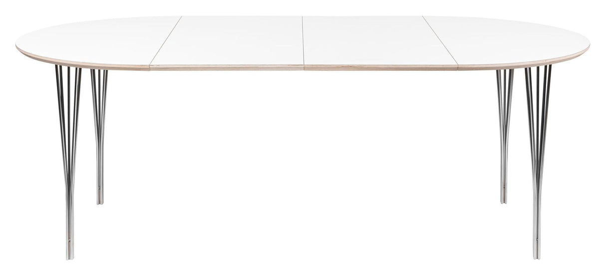 Symphony Dining Table 82 White Laminated / Chrome, Ø105