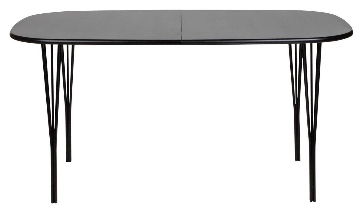 Symphony Dining Table 88 Svart belagt eik/metall, 150x90