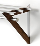 HH-6 Milano Hat Shelf Walnut, 68 cm