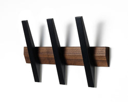 Tangent 3 Coat Rack, valnøtt/svart