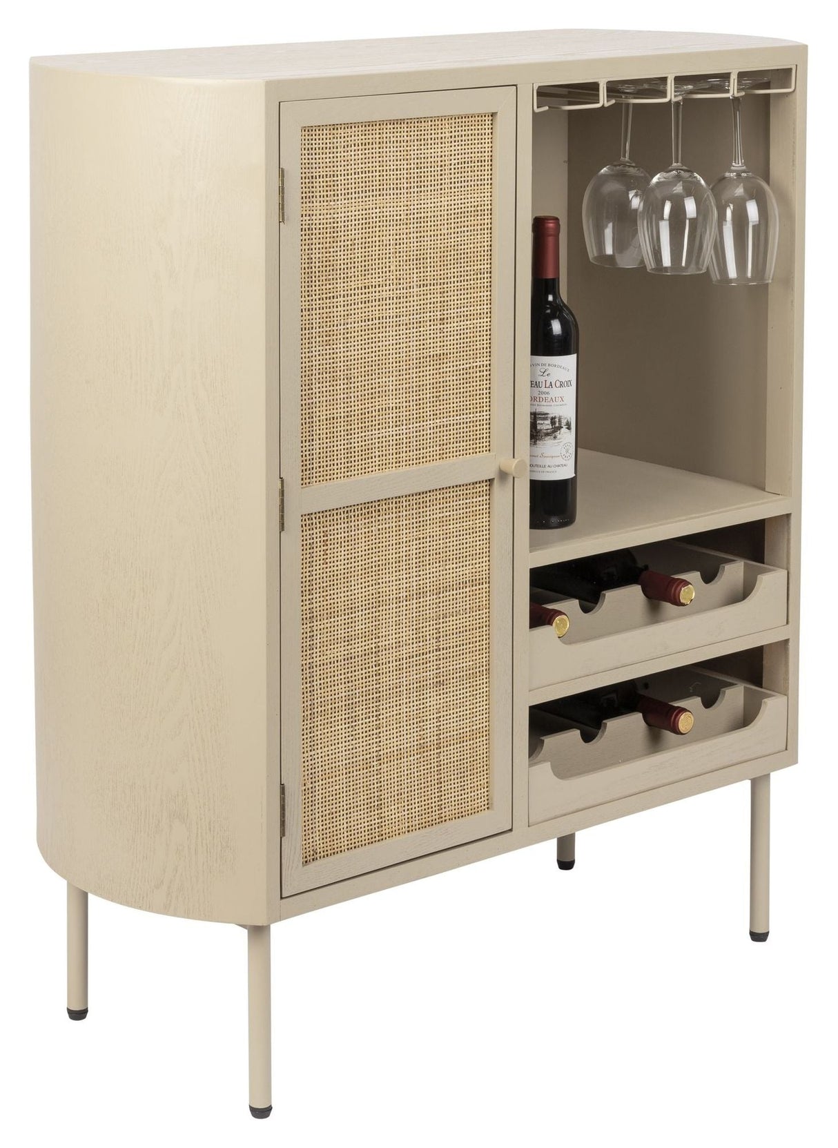 Amaya Bar Cabinet - Beige