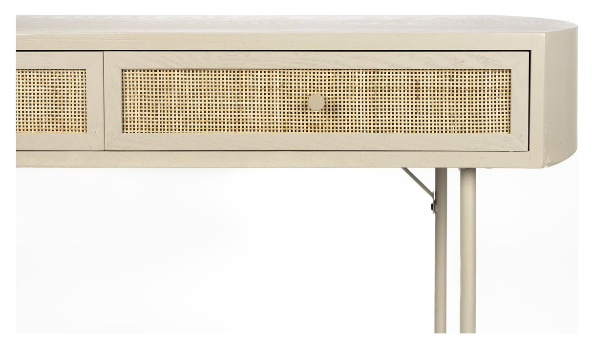 Amaya Console Table med skuffer, MDF, Merge, Beige