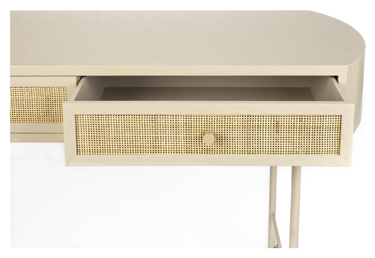 Amaya Console Table med skuffer, MDF, Merge, Beige