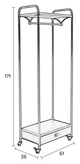 homii bravo klær rack, antikk finish