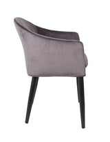 Homii Catelyn Dining Chair m/armlener, grå fløyel