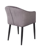 Homii Catelyn Dining Chair m/armlener, grå fløyel