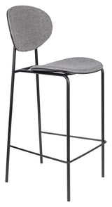 Homii Donny Bar Stool, Gray, SH: 66cm