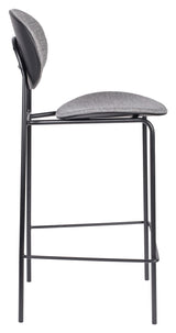 Homii Donny Bar Stool, Gray, SH: 66cm