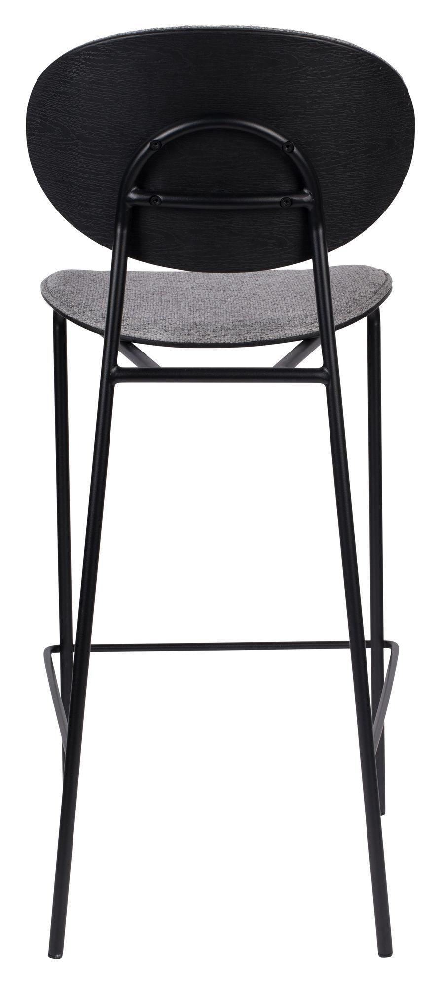 Homii Donny Bar Stool, Gray, SH: 66cm