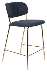 Homii Jolien Bar Stool SH: 65cm, gull/mørkeblå