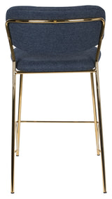 Homii Jolien Bar Stool SH: 65cm, gull/mørkeblå