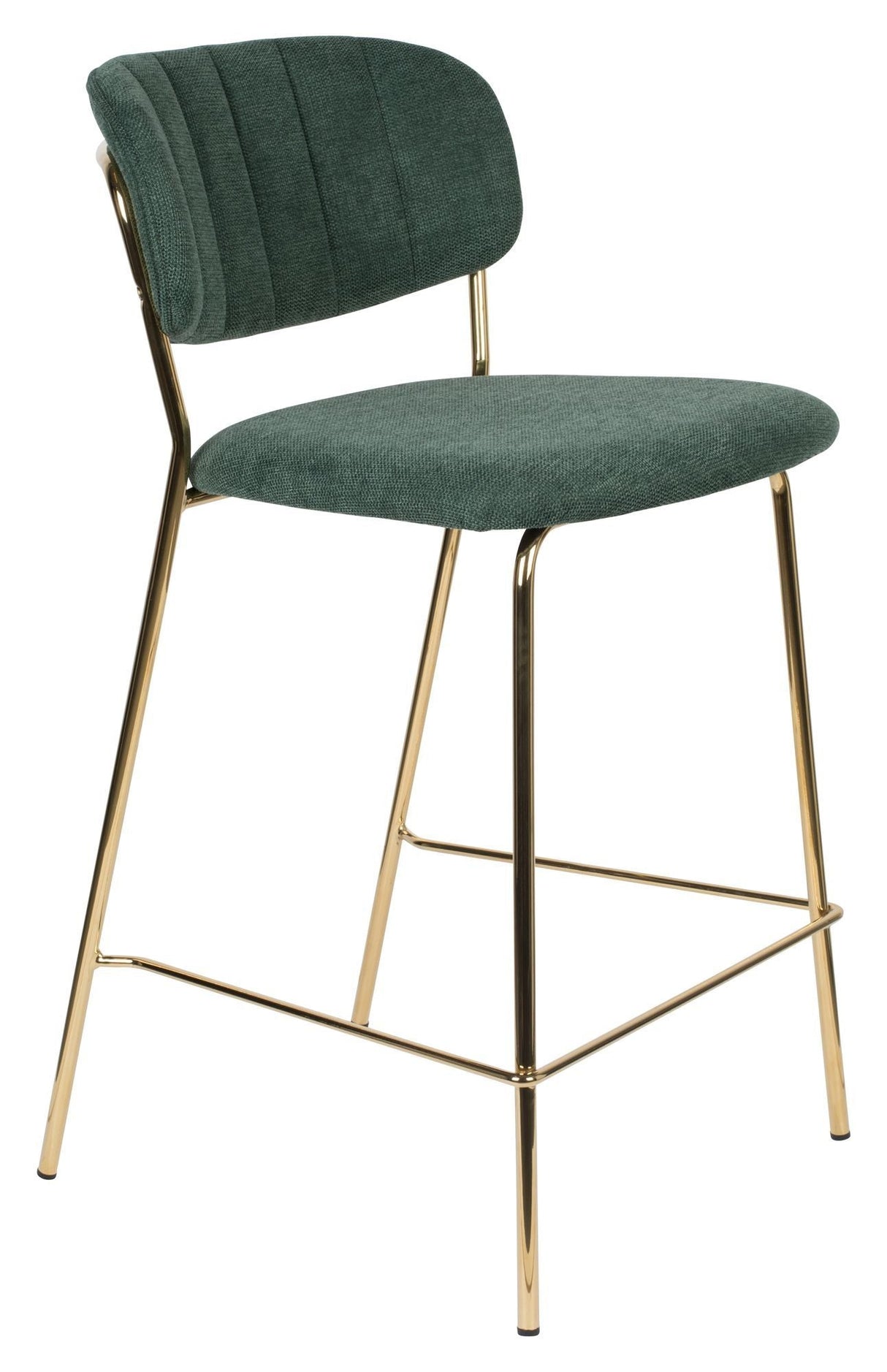 Homii Jolien Bar Stool SH: 65cm, gull/mørkegrønn