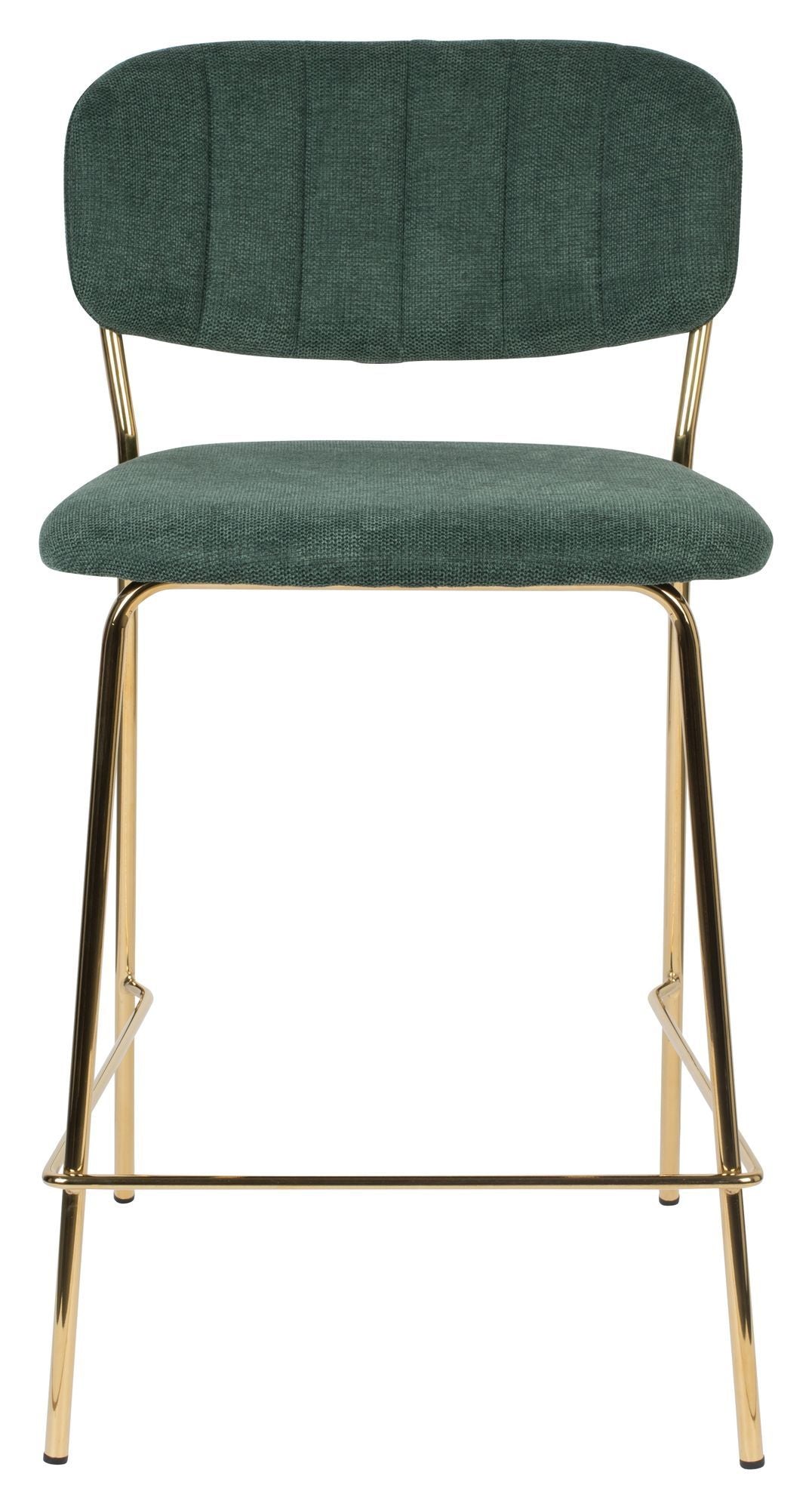 Homii Jolien Bar Stool SH: 65cm, gull/mørkegrønn