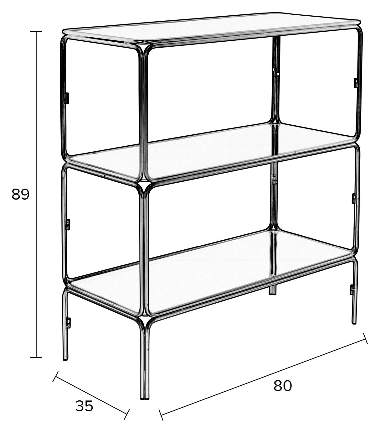 homii liah rack, svart