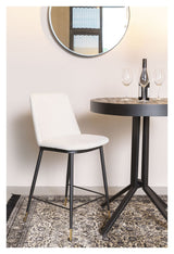 Homii Lionel Bar Stool, Beige, SH: 65cm