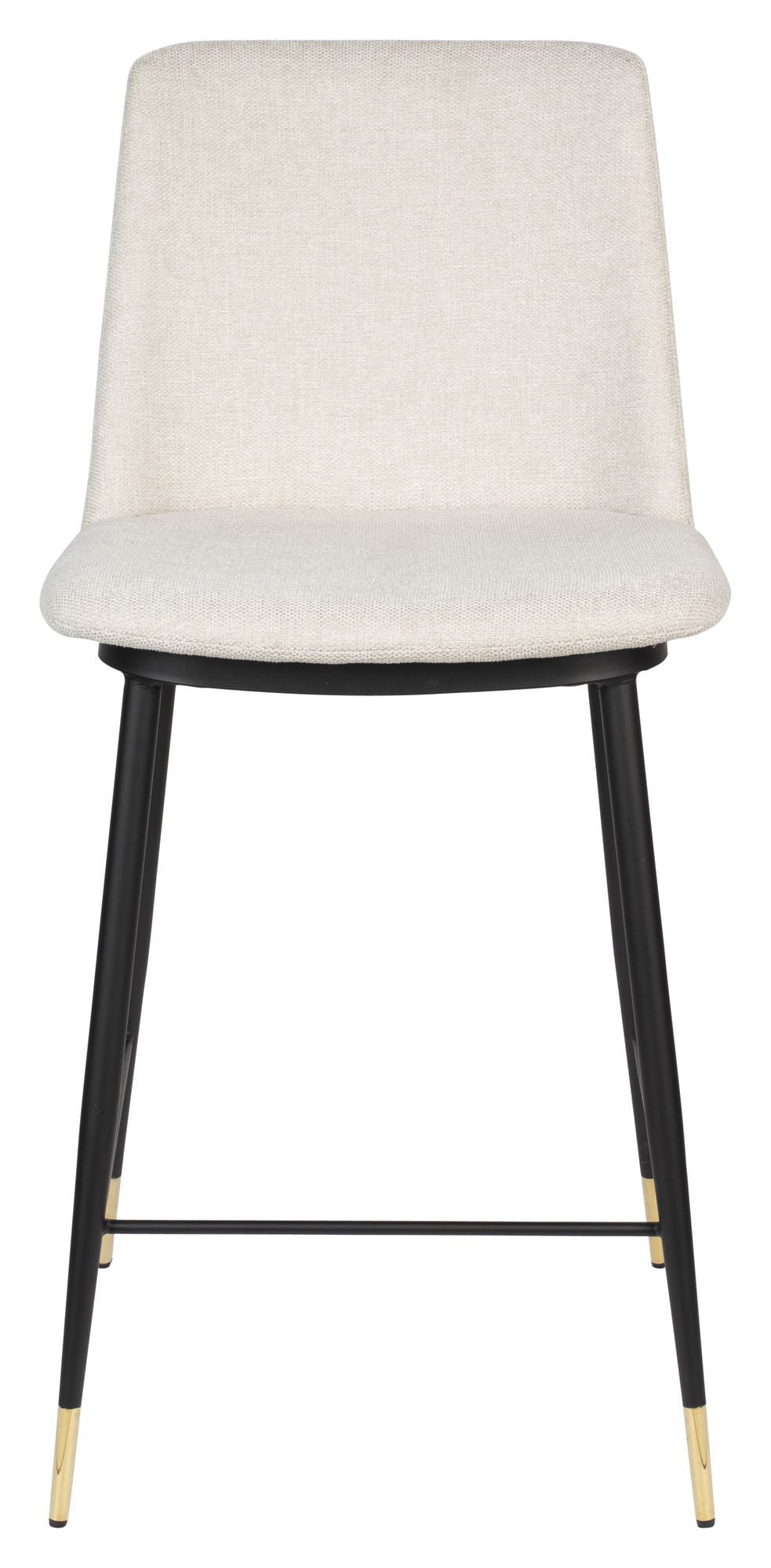 Homii Lionel Bar Stool, Beige, SH: 65cm