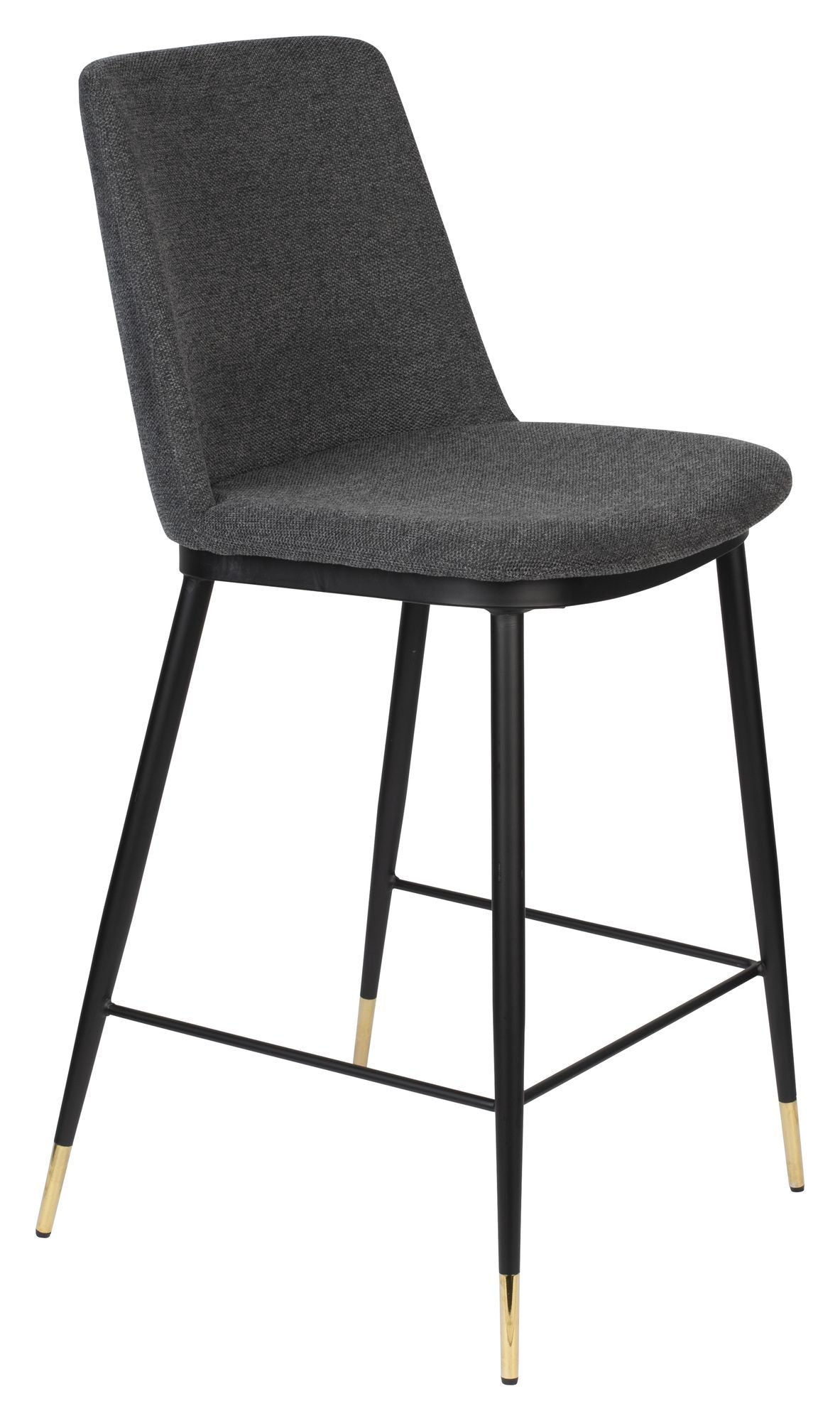 Homii Lionel Bar Stool, Dark Grey, SH: 65cm