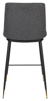 Homii Lionel Bar Stool, Dark Grey, SH: 65cm