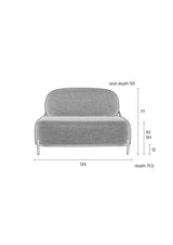 Milan 2 -seters sofa - gul