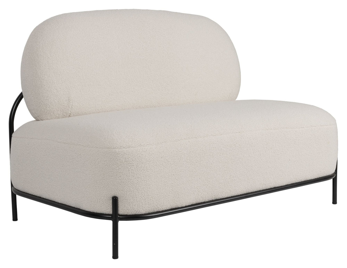 Milan Lounge Sofa, Teddy Ivory