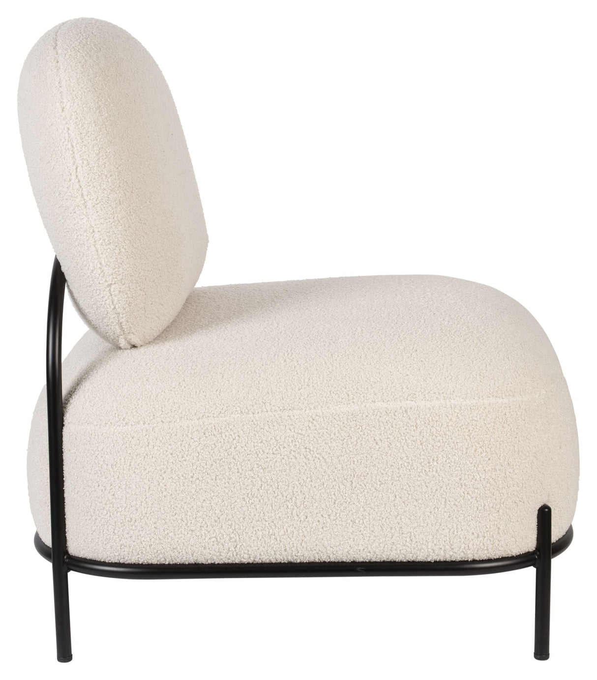 Milano Lounge Chair, Teddy Ivory