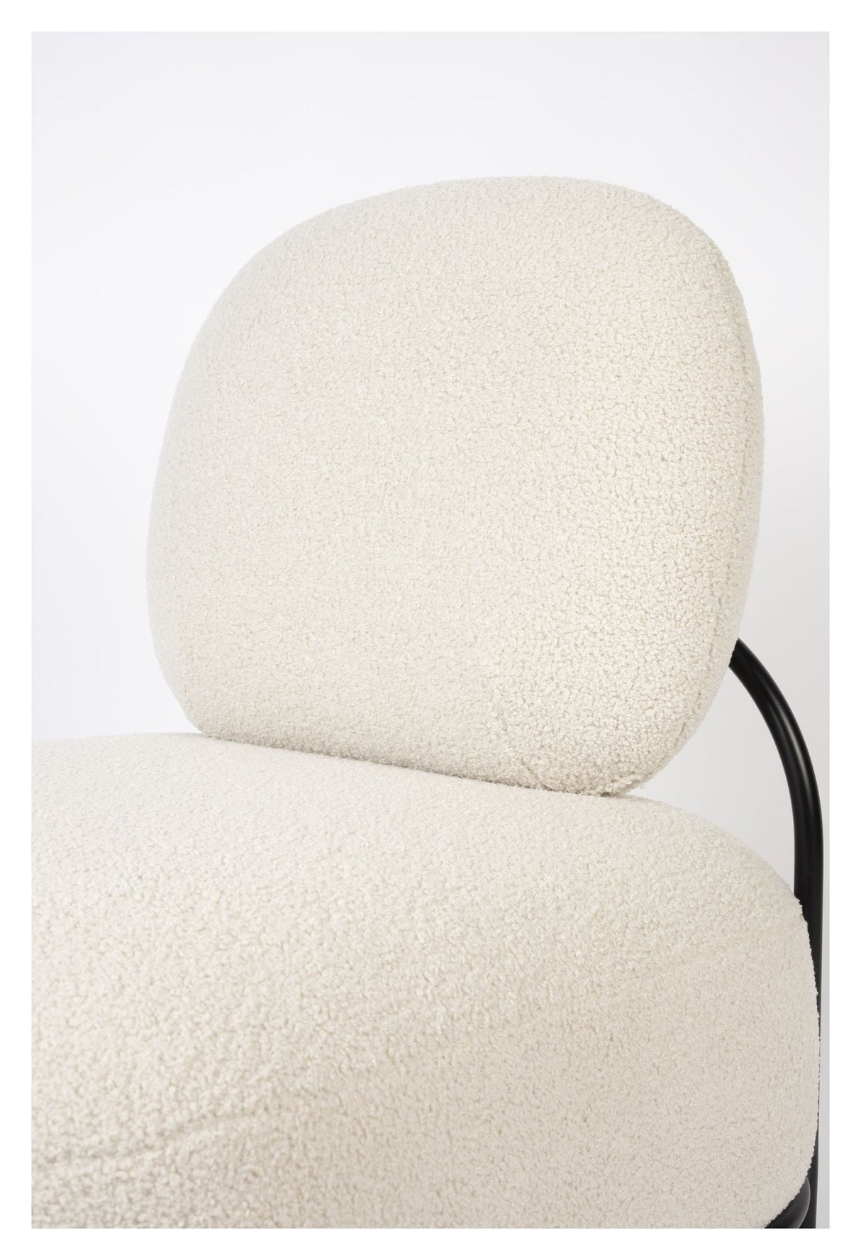 Milano Lounge Chair, Teddy Ivory