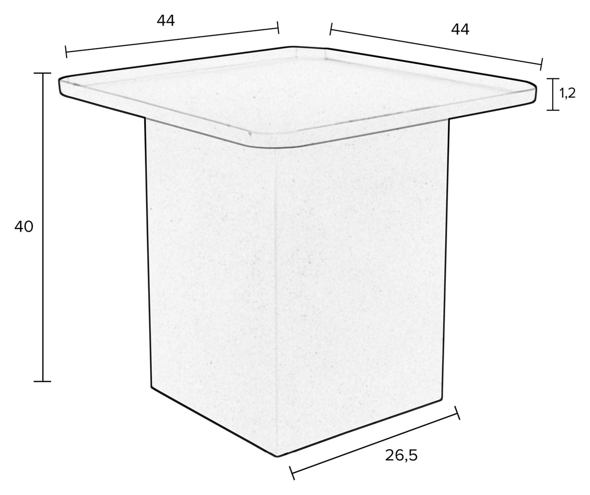 homii sverre sidetabell 44x44, blå