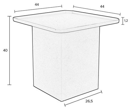 homii sverre sidetabell 44x44, blå