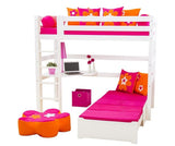 Hoppekids 5 -delt madrass 80x200 - rosa