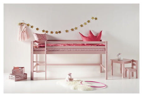 Hoppekids Eco Dream My Color Half High Bed 90x200 - Pale Rose