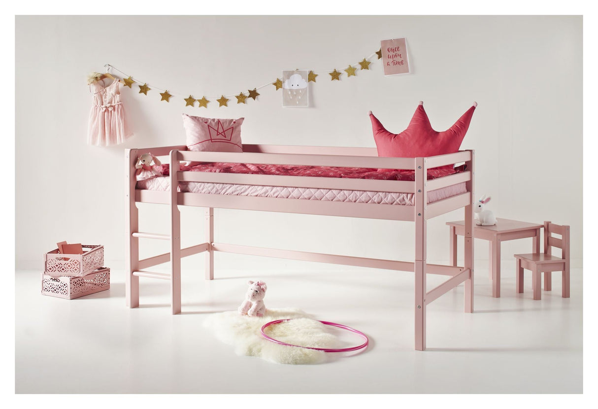 Hoppekids Eco Dream My Color Half High Bed 90x200 - Pale Rose