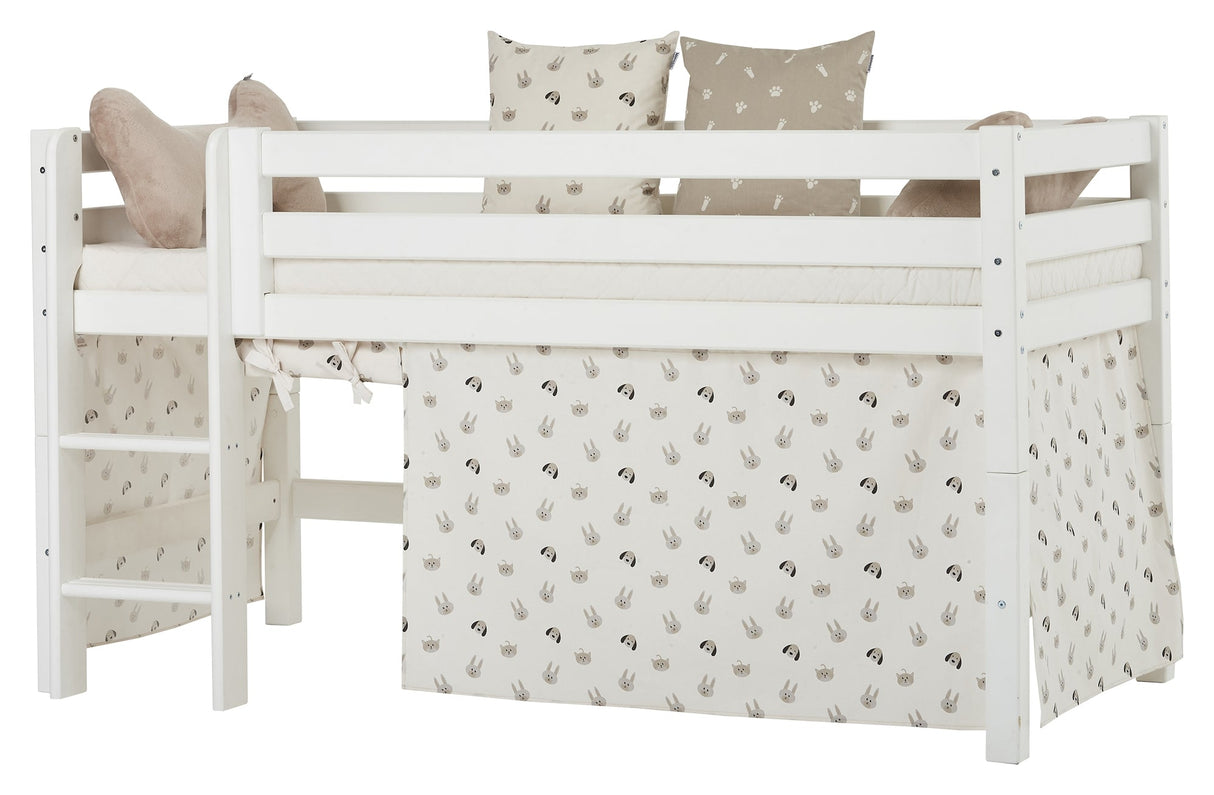 Eco Luxury Half High Bed 90x200, hvit