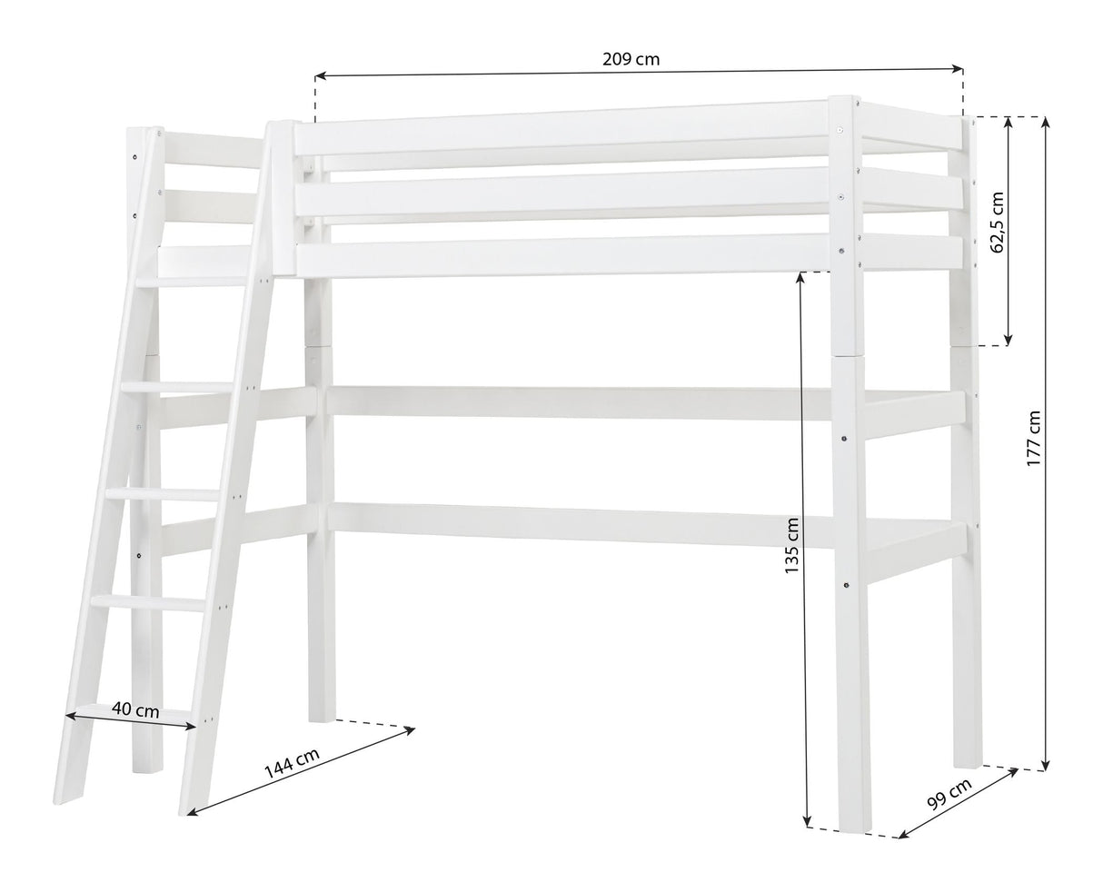 Eco Luxury High Bed w. Stige 90x200